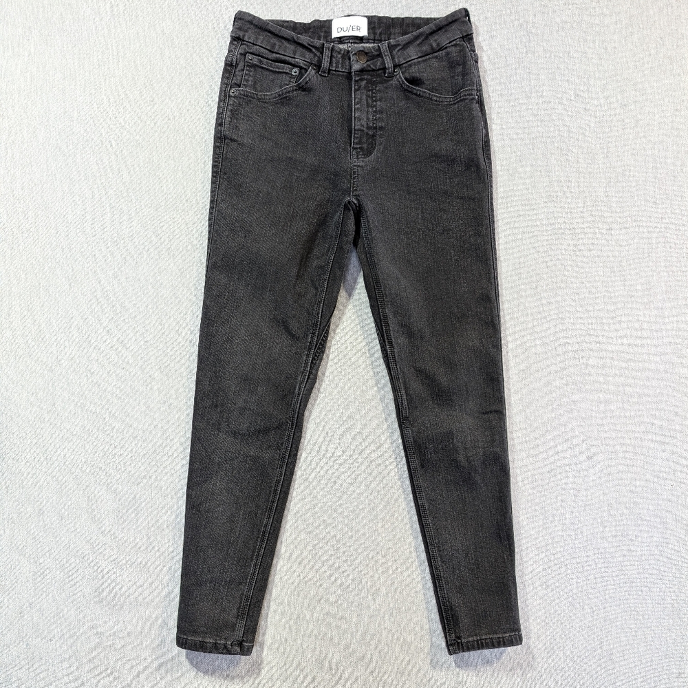 DU/ER Fireside Slim Fit Jeans Women's 27 X 28 Black Skinny